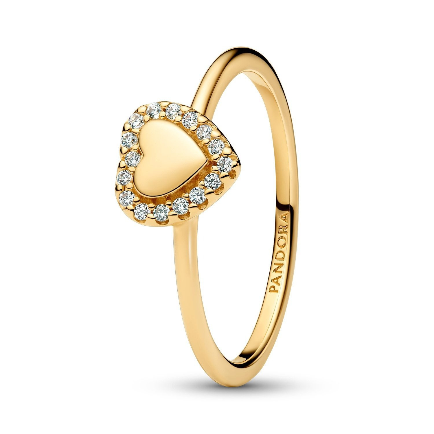 Pandora 163801C01 Damenring Herz Goldfarben Pandora 163801C01 Damenring Herz Goldfarben