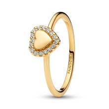 Pandora 163801C01 Damenring Herz Goldfarben Pandora 163801C01 Damenring Herz Goldfarben