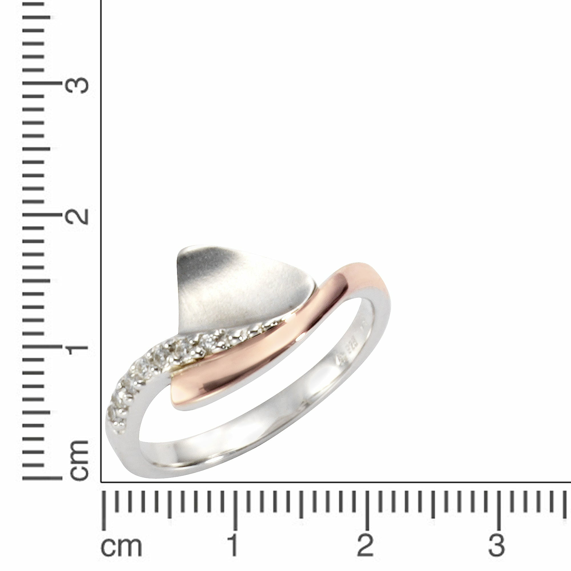 ZEEme Silver Silber 925 zweifarbig mit Zirkonia weiß Ring 41675919196254 ZEEme Silver Silber 925 zweifarbig mit Zirkonia weiß Ring 41675919196254
