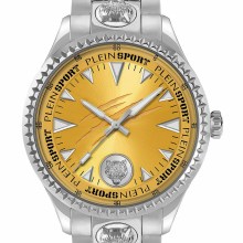 Plein Sport Herren Uhr LINEMAN PS5BA0824 Edelstahl Silber Gelb 45 mm Plein Sport Herren Uhr LINEMAN PS5BA0824 Edelstahl Silber Gelb 45 mm