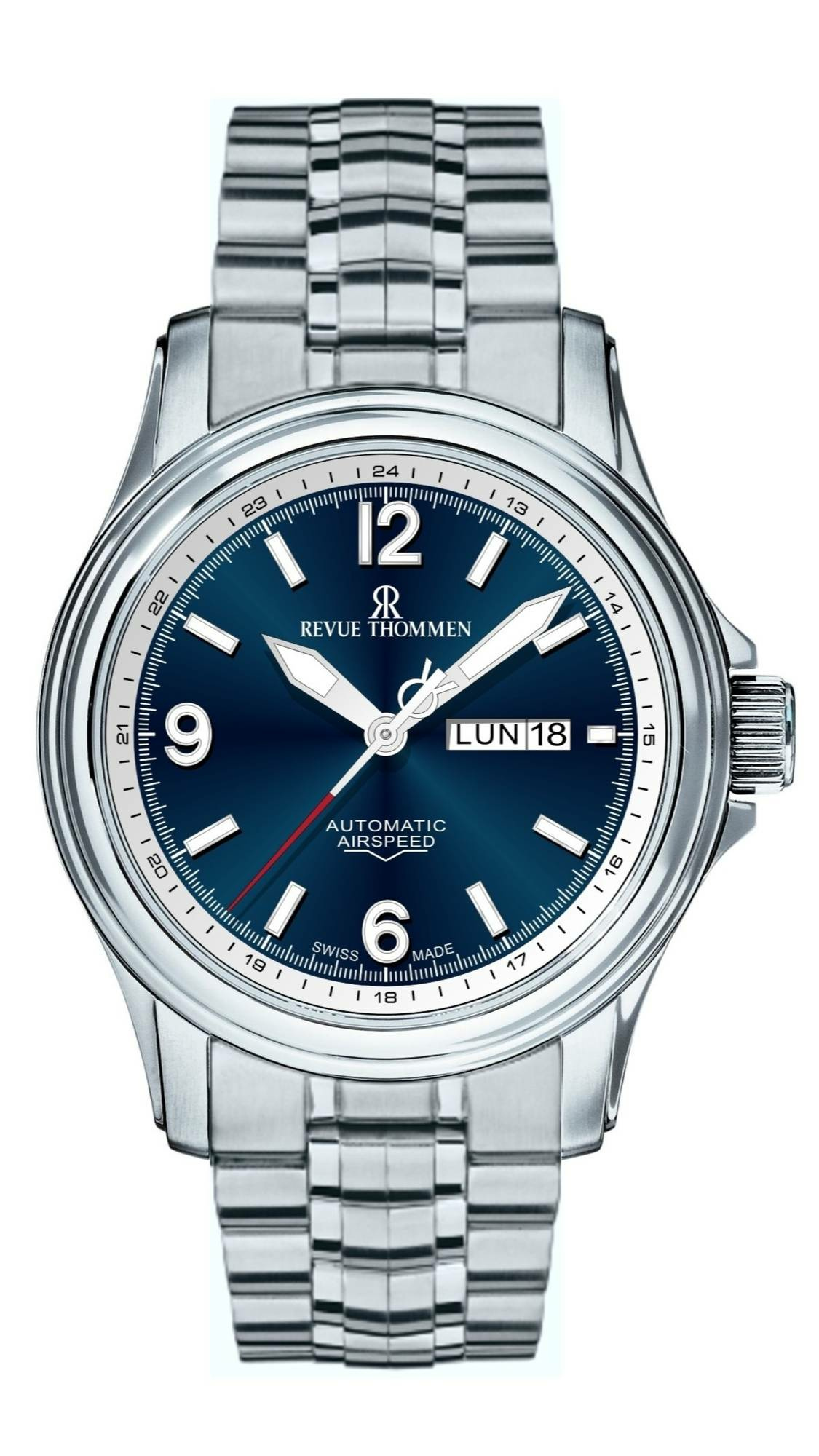 Revue Thommen Automatikuhr Unisex XLarge Airspeed High Tech Blau 16040.2435 – Bild 2