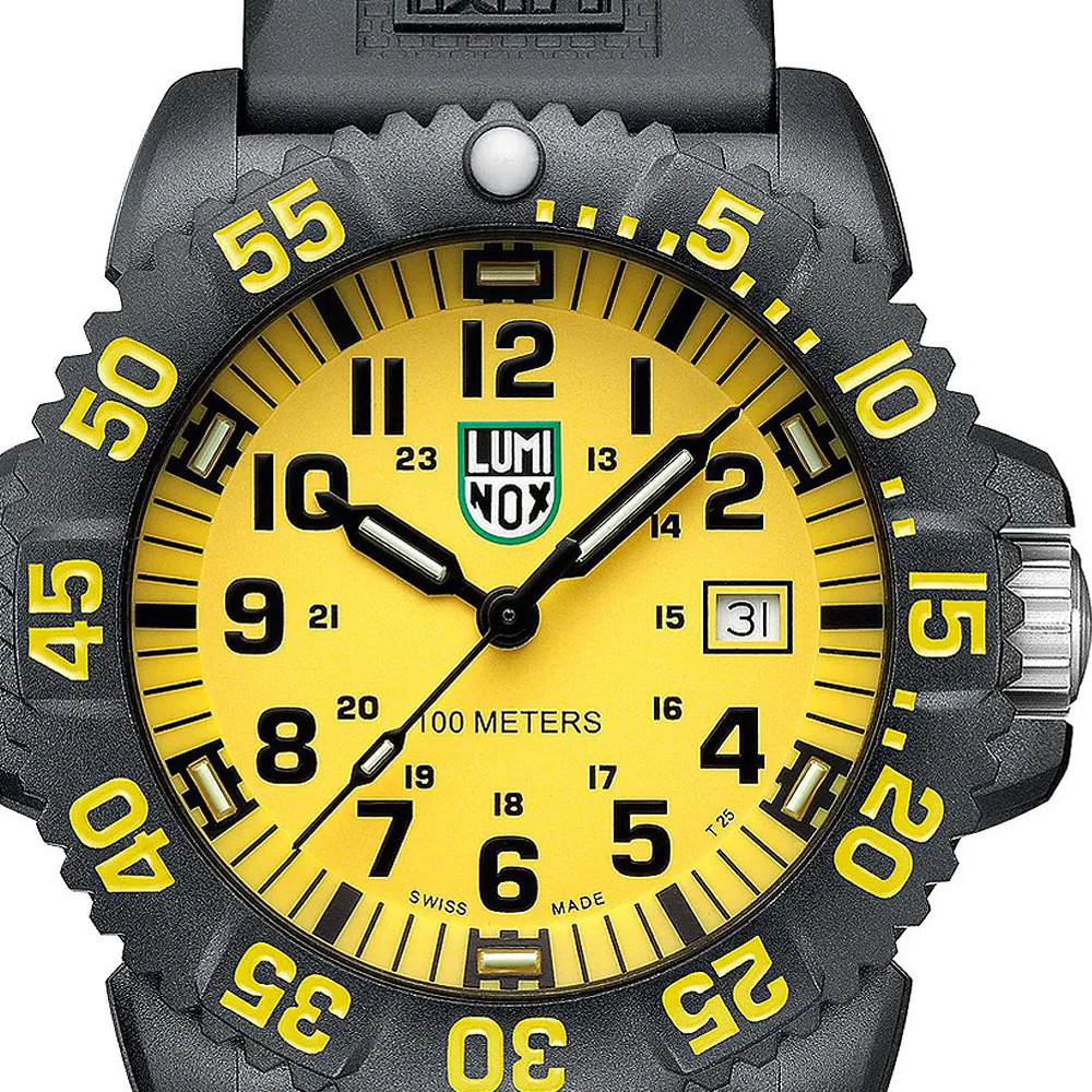 Luminox Herren Armbanduhr Sea Lion Carbonox Schwarz/Gelb X2.2055.1 – Bild 2