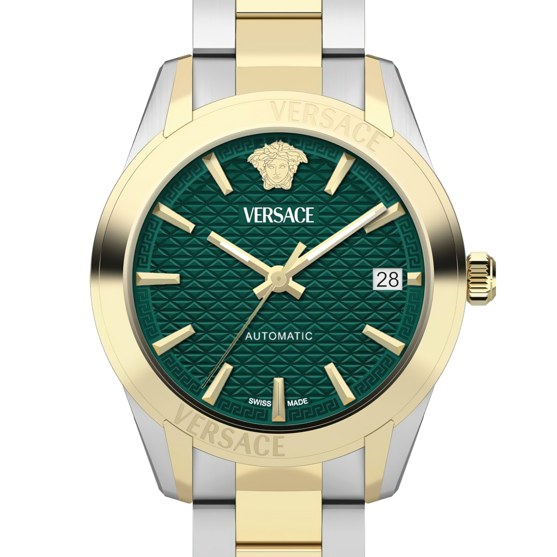 Versace Damen Automatik Armbanduhr Greca Classic VESCA0524 Grün – Bild 3