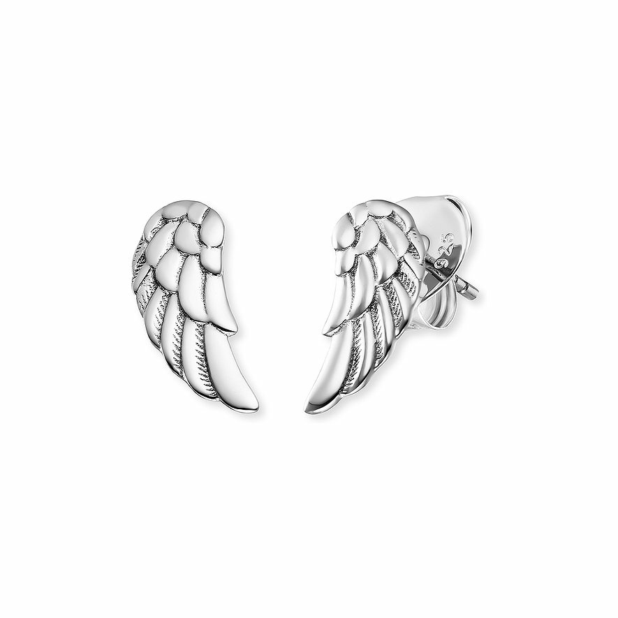 Ohrstecker Flügel Silber rhodiniert Ohrstecker Flügel Silber rhodiniert