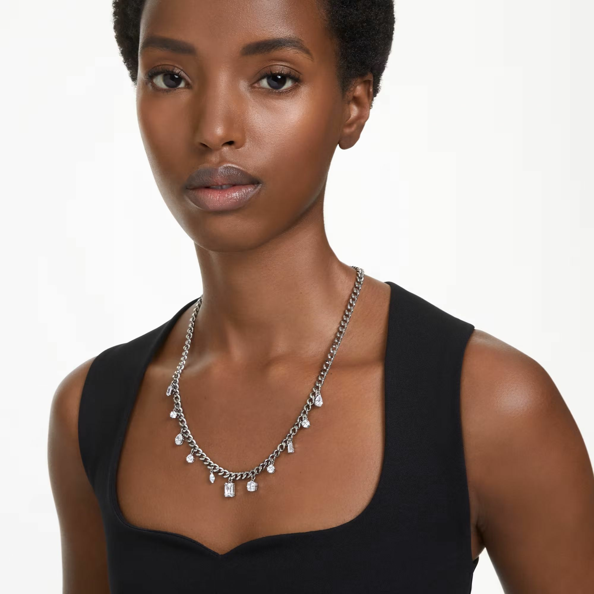 Swarovski Schmuck Damen Halskette Dextera Weiß Rhodium 5671183 Swarovski Schmuck Damen Halskette Dextera Weiß Rhodium 5671183