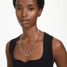 Swarovski Schmuck Damen Halskette Dextera Weiß Rhodium 5671183 Swarovski Schmuck Damen Halskette Dextera Weiß Rhodium 5671183