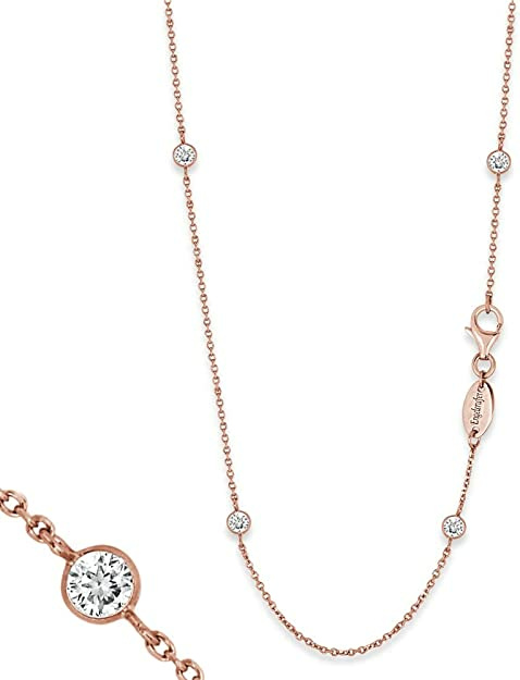 Engelsrufer Damen Moonlight Kette 925er-Sterlingsilber Weiße Zirkonia – Bild 2