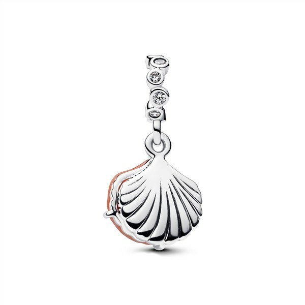 Pandora Moments Orangefarbener Muschel Anhänger-Charm 793821C01 – Bild 2