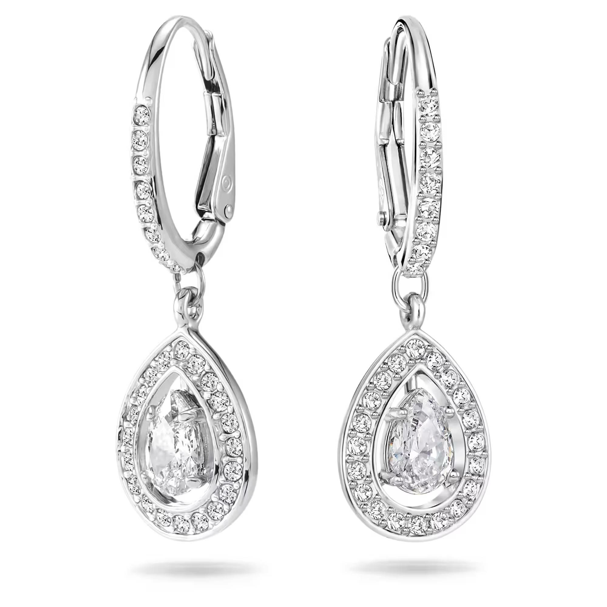 Swarovski Damen Ohrringe Attract Light Pear Weiss Rhodium Plattiert 5197458 Swarovski Damen Ohrringe Attract Light Pear Weiss Rhodium Plattiert 5197458