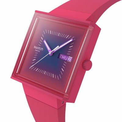 Swatch What If - Square SO34R700 Squarely Berry Uhr Swatch What If - Square SO34R700 Squarely Berry Uhr