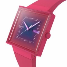Swatch What If - Square SO34R700 Squarely Berry Uhr Swatch What If - Square SO34R700 Squarely Berry Uhr