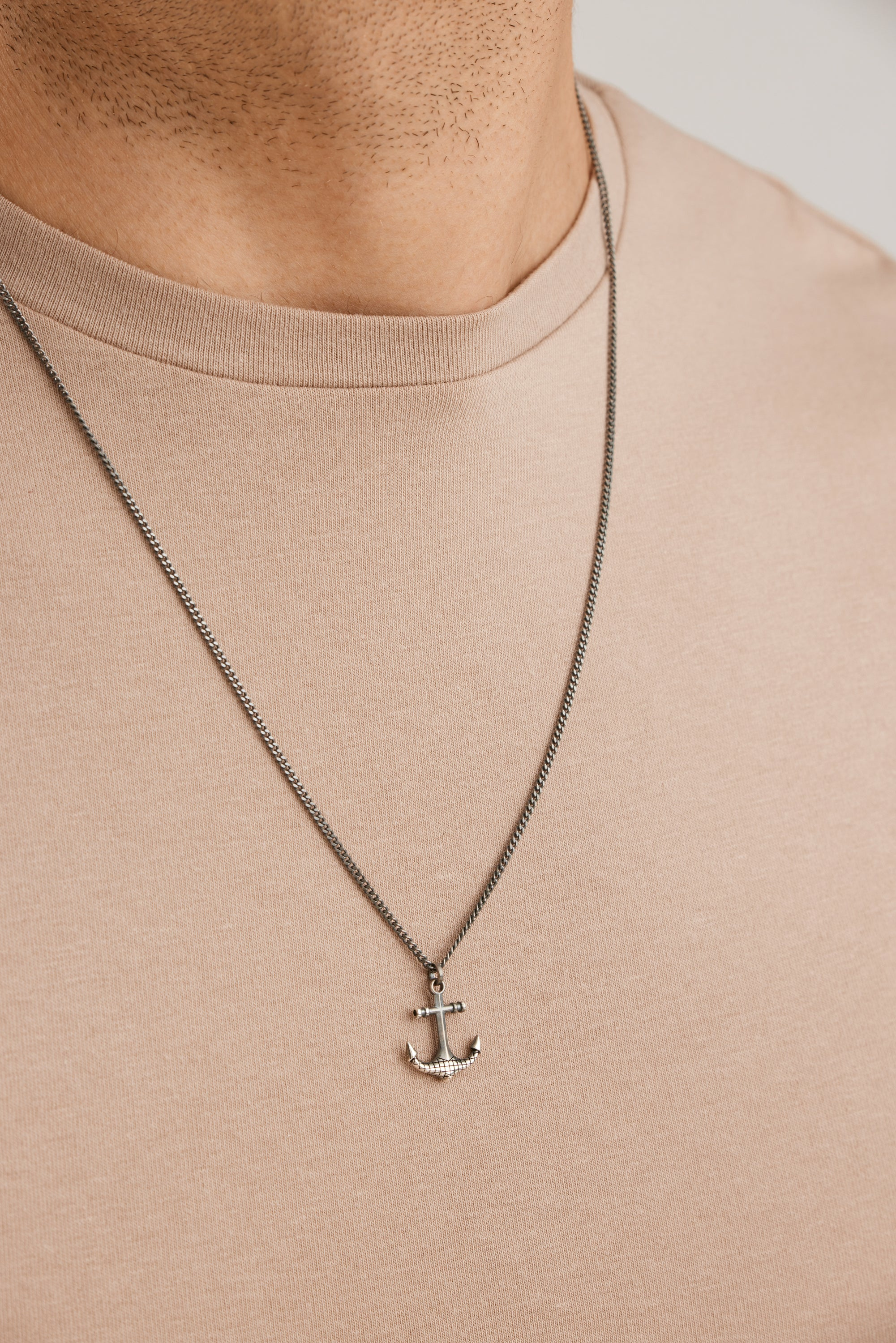 Anhänger mit Kette 925/- Sterling Silber rhodiniert Anker 41184173752414