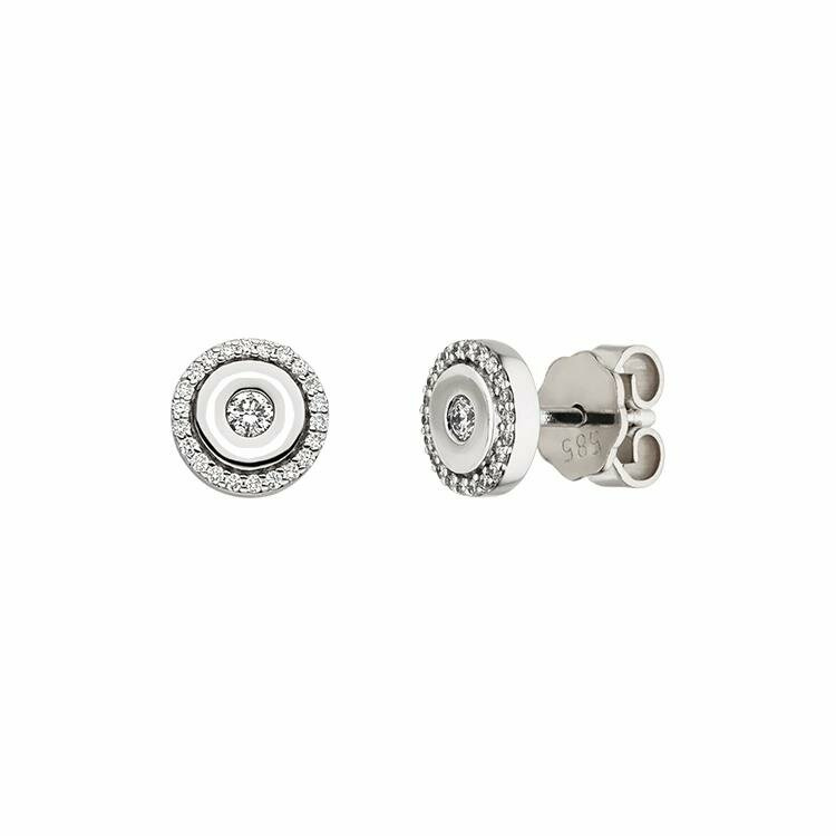 Elaine Firenze Ohrringe 14ct. Weißgold 75036760E/3 Elaine Firenze Ohrringe 14ct. Weißgold 75036760E/3