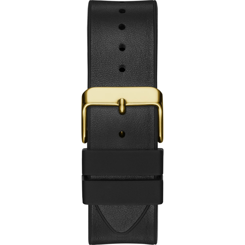 Guess Herren Uhr Edelstahl Farbe Gold Amband Leder/silikon GW0202G1 – Bild 3