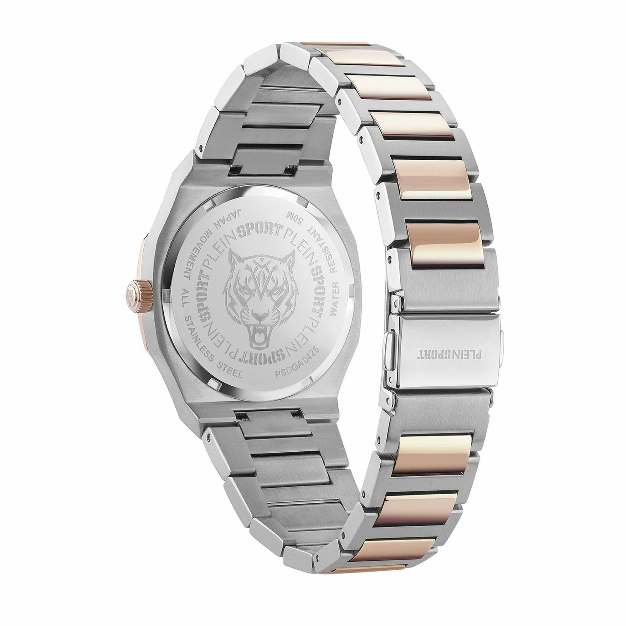 Plein Sport Damenuhr Metronaut PSDGA0425 Zwei-Ton Silber/Roségold – Bild 3