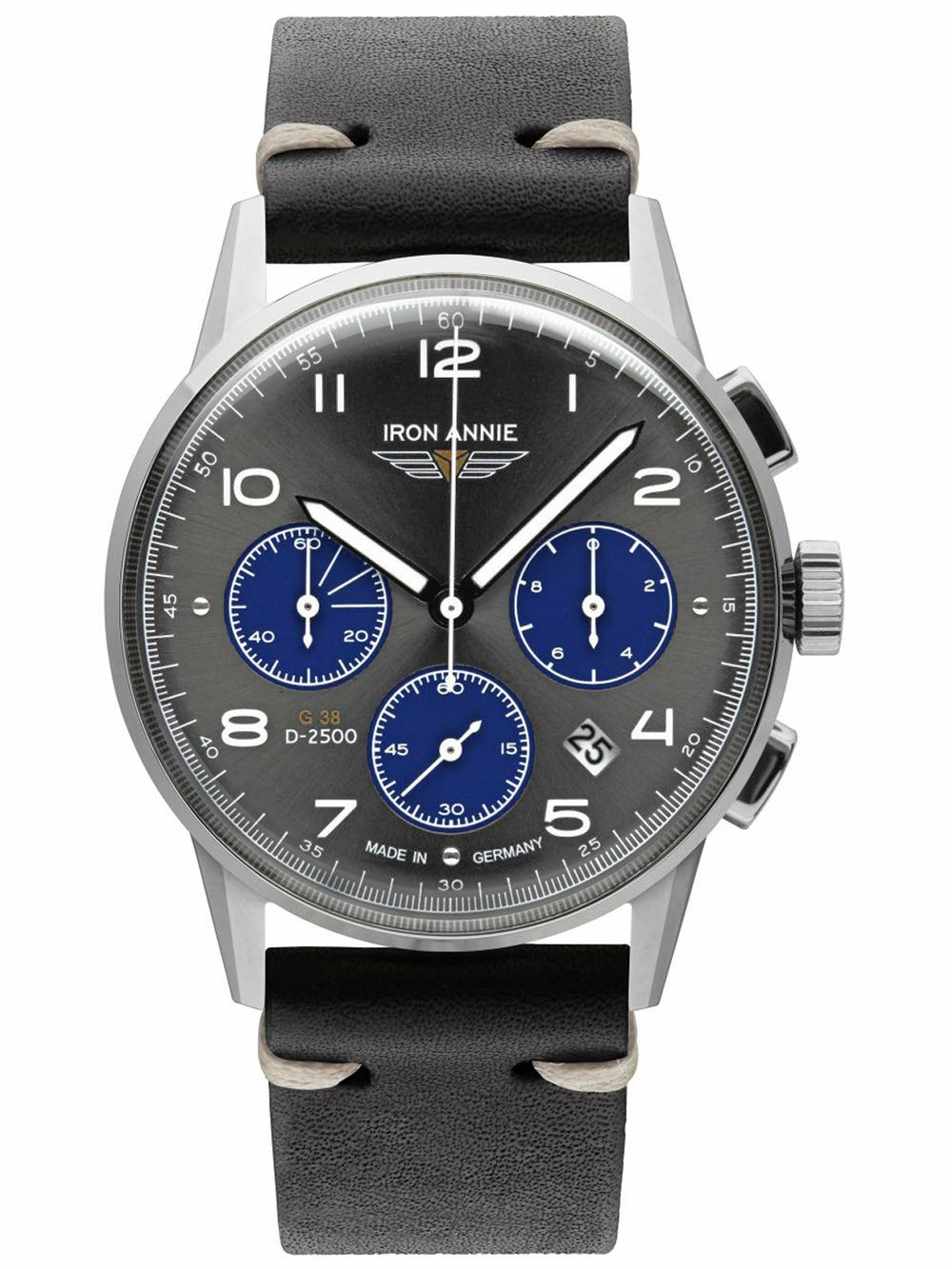 Iron Annie Herrenuhr mit Vintage Lederband Serie G38 5372 Iron Annie Herrenuhr mit Vintage Lederband Serie G38 5372