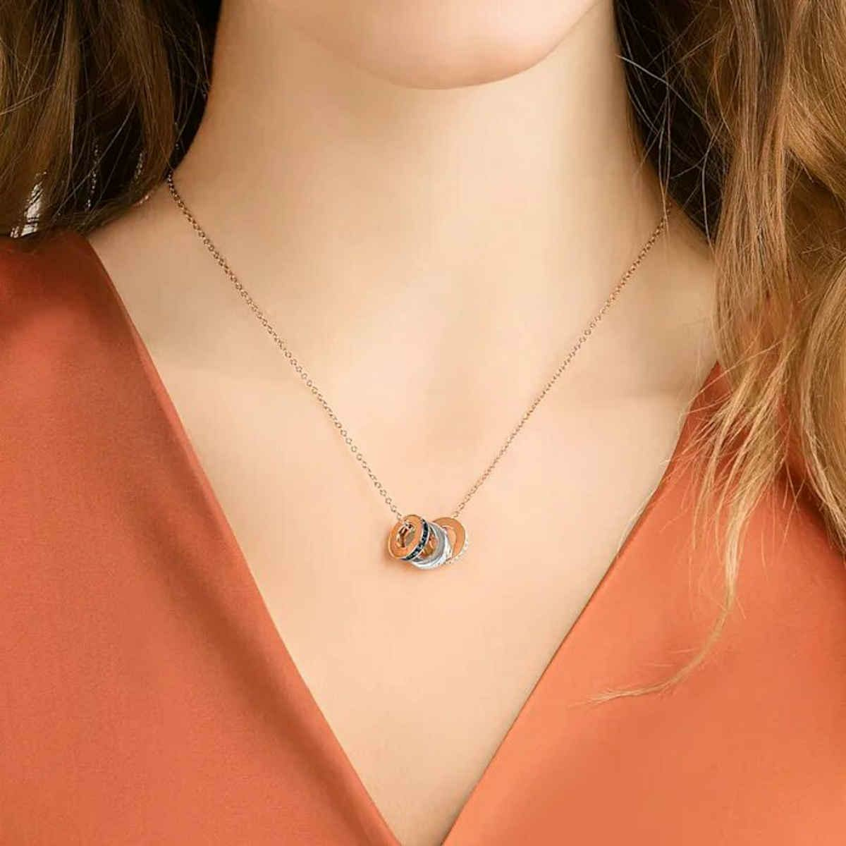 Swarovski Halskette Hint Unisex rosegold 5353666 – Bild 3