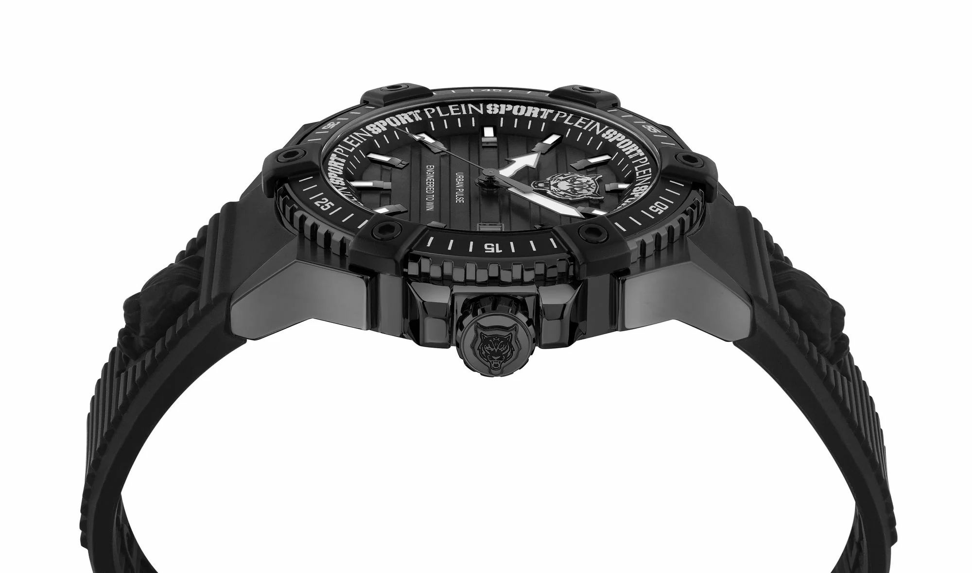 Philipp Plein Uhr Herren Urban Pulse PSFDA0324 Schwarz / IP‑Black / Silikon – Bild 2