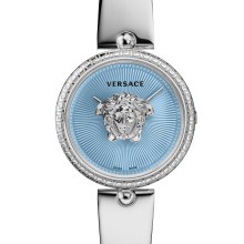 Versace Armbanduhr Damen Palazzo 34 Silber Hellblau VECQ03325 Versace Armbanduhr Damen Palazzo 34 Silber Hellblau VECQ03325
