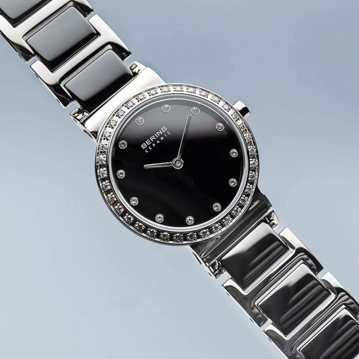 Bering Damen Armbanduhr Ceramic 29 mm Armband Edelstahl, Keramik 10729-702 – Bild 2