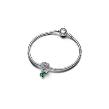 Pandora 793201C01 Silber-Charm Funkelnde Blühende Rose Pandora 793201C01 Silber-Charm Funkelnde Blühende Rose