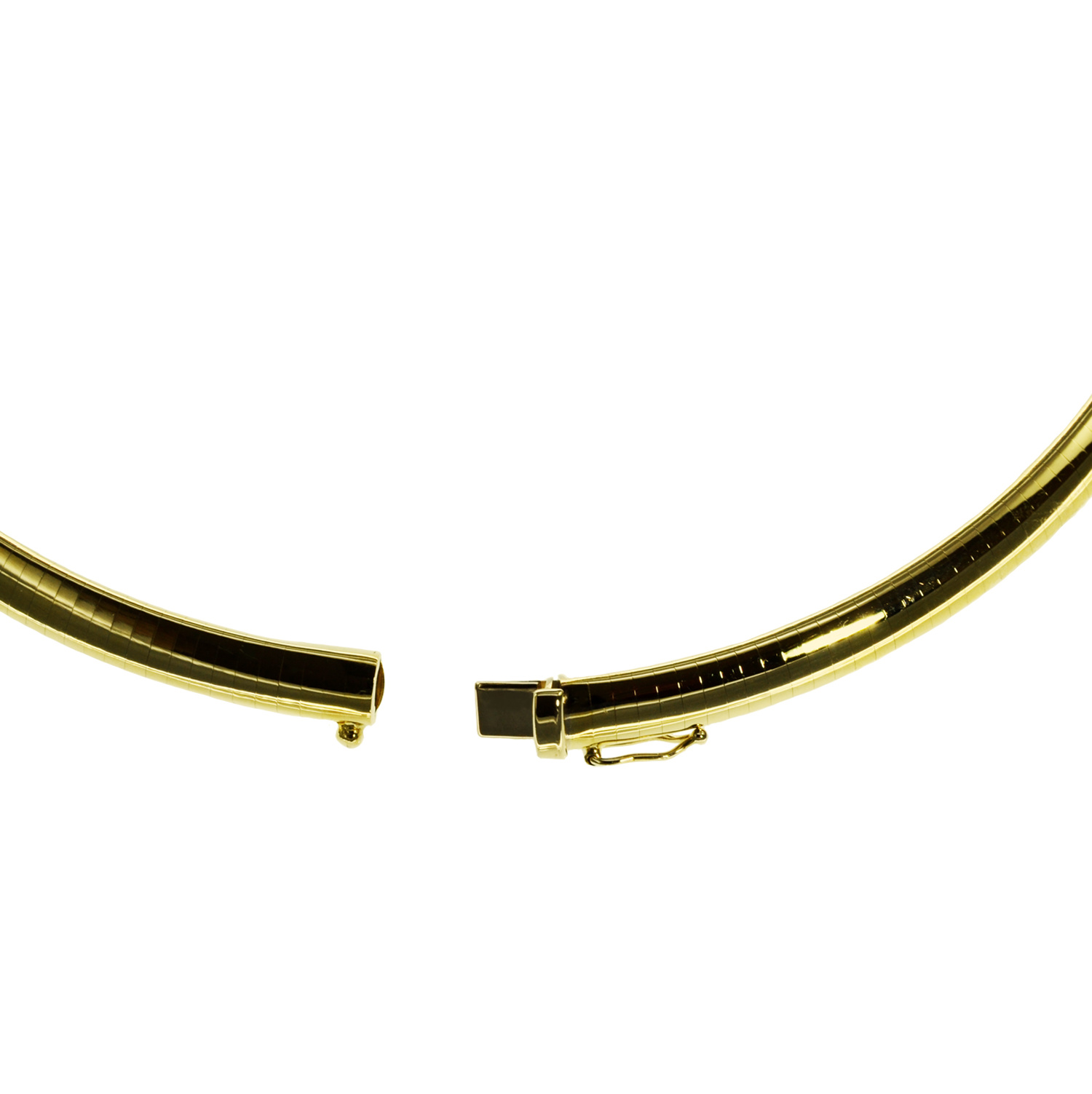 Halsreif Omega 6mm flach - 45cm 585 Gelbgold Halsreif Omega 6mm flach - 45cm 585 Gelbgold