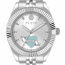 Philipp Plein Damenuhr Plein Valentine PW2BA1125 Edelstahl 38 mm Silber Philipp Plein Damenuhr Plein Valentine PW2BA1125 Edelstahl 38 mm Silber