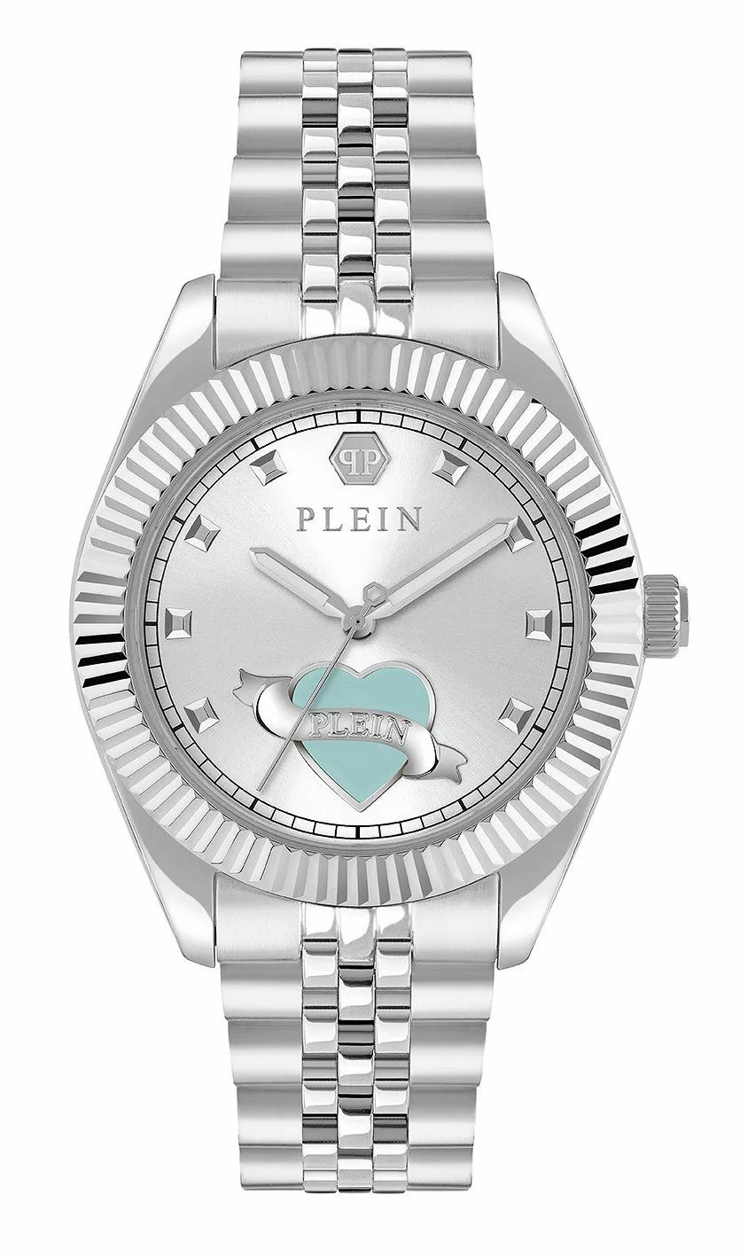 Philipp Plein Damenuhr Plein Valentine PW2BA1125 Edelstahl 38 mm Silber Philipp Plein Damenuhr Plein Valentine PW2BA1125 Edelstahl 38 mm Silber