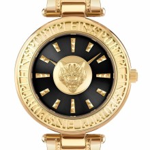 Plein Sport Damen Uhr Opium PSCEA0324 Gold Schwarz Edelstahl 38 mm Plein Sport Damen Uhr Opium PSCEA0324 Gold Schwarz Edelstahl 38 mm