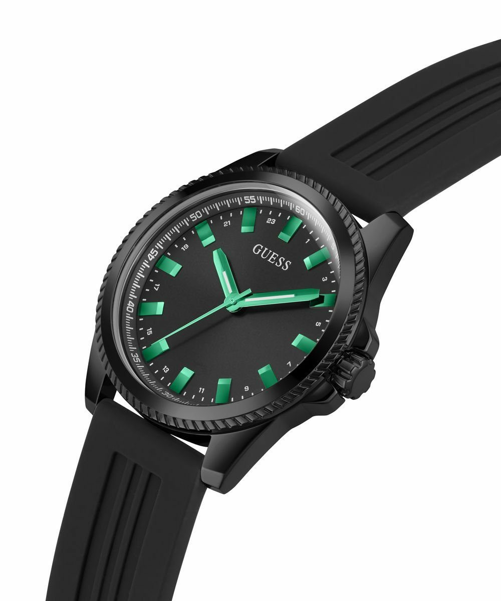 Guess Herren Armbanduhr Champ 44 mm schwarz, grün GW0639G4 – Bild 2