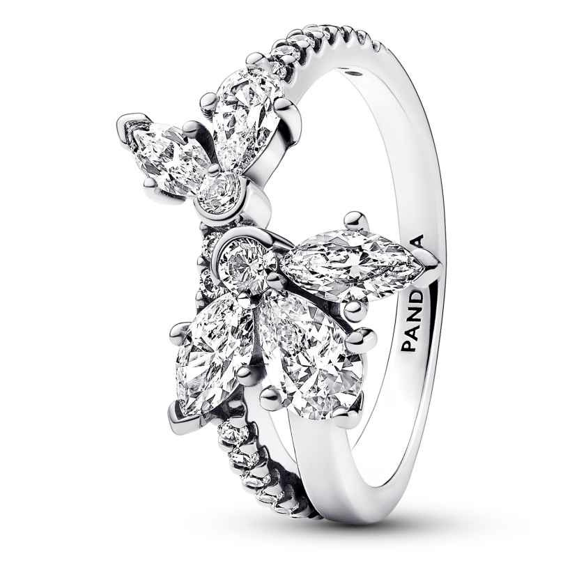 Pandora Damenring Funkelndes Asymmetrisches Herbarium Größe 52 Silber 193023C01-... Pandora Damenring Funkelndes Asymmetrisches Herbarium Größe 52 Silber 193023C01-...