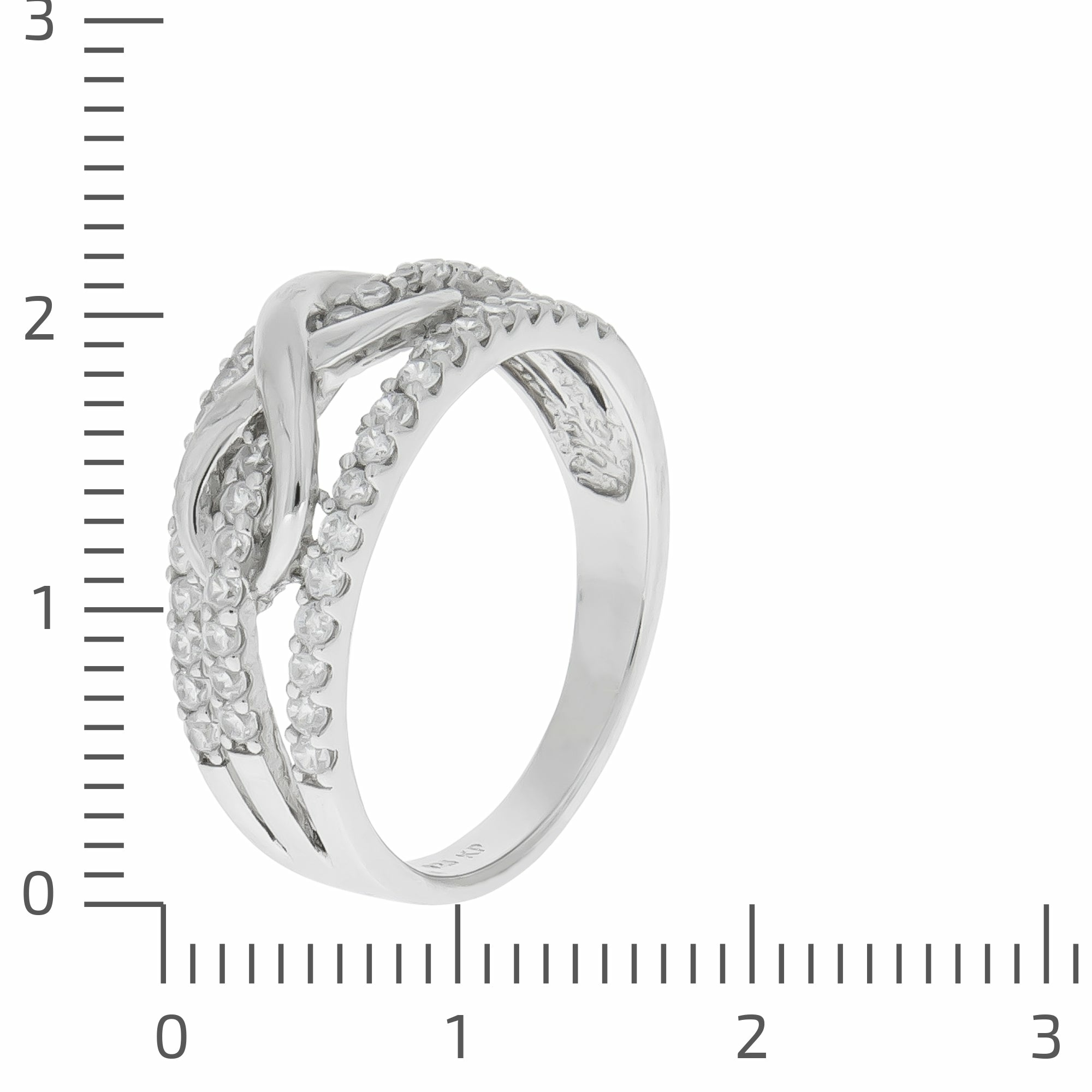 Zeeme Silver Silber 925 rhodiniert mit Unendlichkeitssymbol Ring 41677804273758 – Bild 2