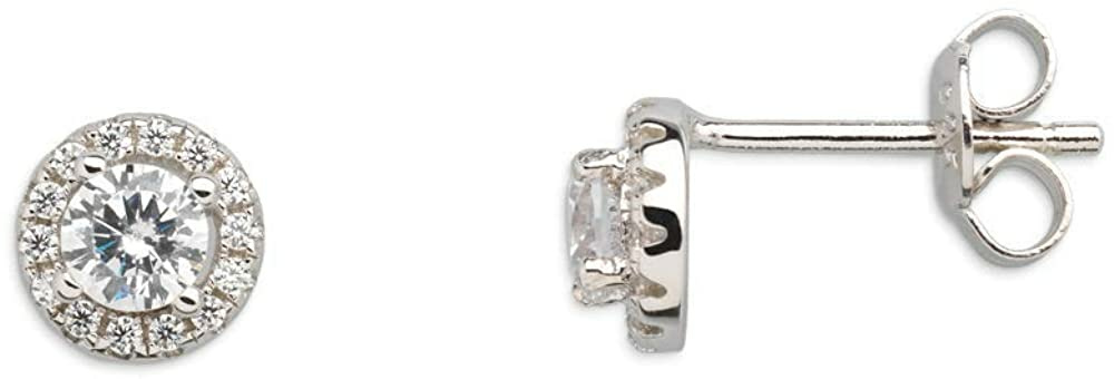 Xenox Silver Silver Circle Halo Damen-Ohrstecker Silver Circle Halo XS7364 Xenox Silver Silver Circle Halo Damen-Ohrstecker Silver Circle Halo XS7364