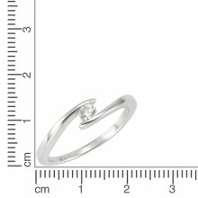 ZEEme Silver Silber 925 rhodiniert mit weißem Zirkonia-Stein Ring 41675919556702 ZEEme Silver Silber 925 rhodiniert mit weißem Zirkonia-Stein Ring 41675919556702