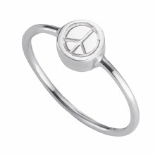 Ring 925/- Sterling Silber rhodiniert Peace 41184721600606 Ring 925/- Sterling Silber rhodiniert Peace 41184721600606