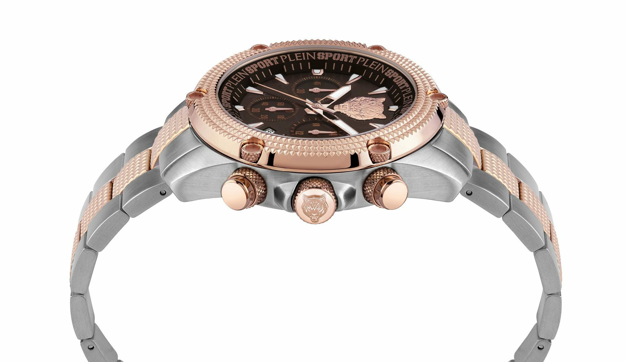 Plein Sport Herren Uhr Hurricane PSDBA1424 Braun Silber Chronograph – Bild 2