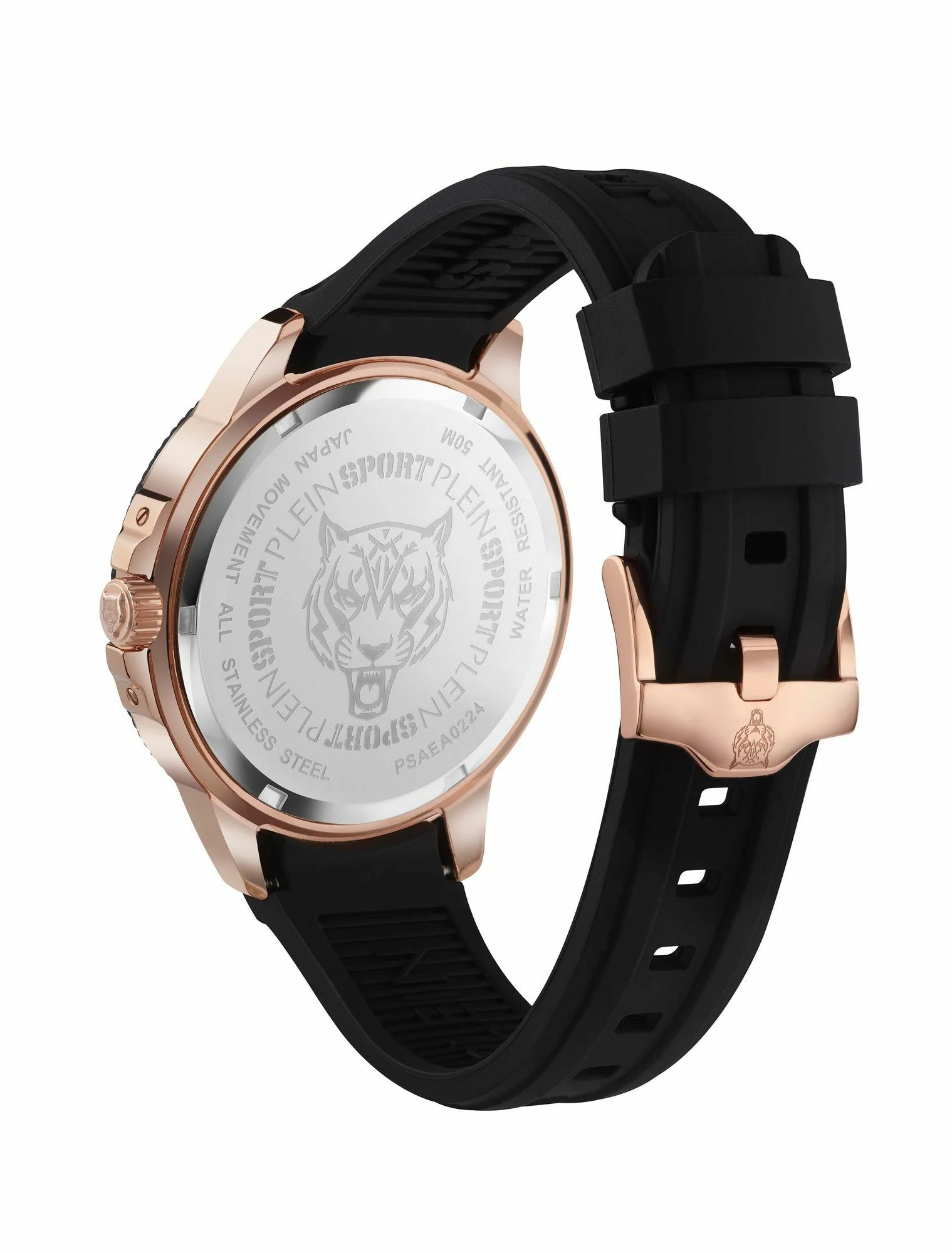 Philipp Plein Herrenuhr City Rush PSAEA0224 Silikon Schwarz Rose-Gold 45 mm – Bild 2