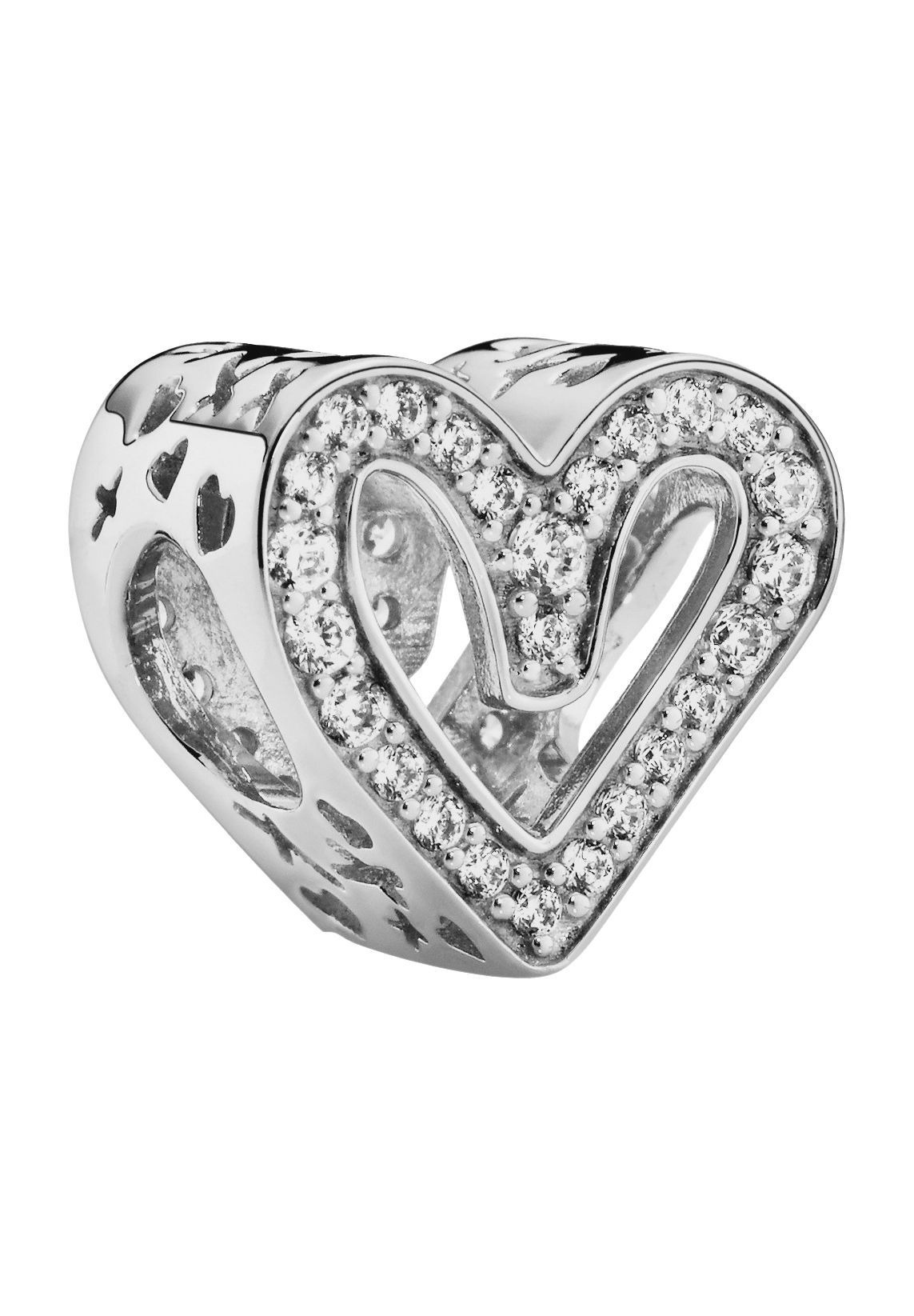 Pandora Moments Damen Charm Freihand-Herz 925er Silber 798692C01 Pandora Moments Damen Charm Freihand-Herz 925er Silber 798692C01