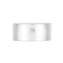 Ring Bandring Basic Diamant (0.03 ct.) 925 Silber Ring Bandring Basic Diamant (0.03 ct.) 925 Silber