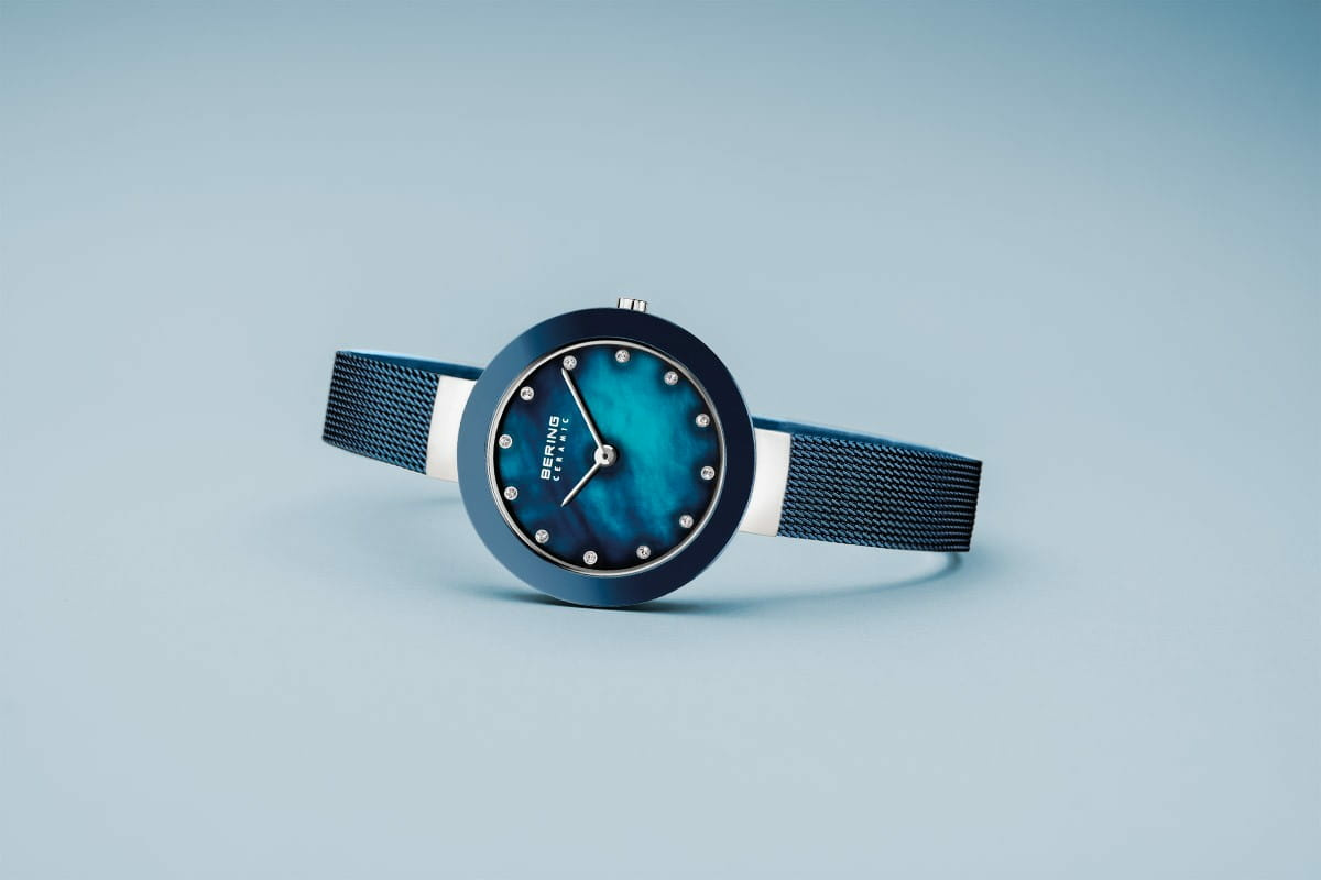 Bering Damen Armbanduhr Ceramic 29 mm Armband Milanaise 11429-387 – Bild 3