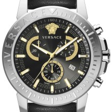 Versace Herren Armbanduhr NEW CHRONO 45 mm Armband Leder VE2E001 21 Versace Herren Armbanduhr NEW CHRONO 45 mm Armband Leder VE2E001 21