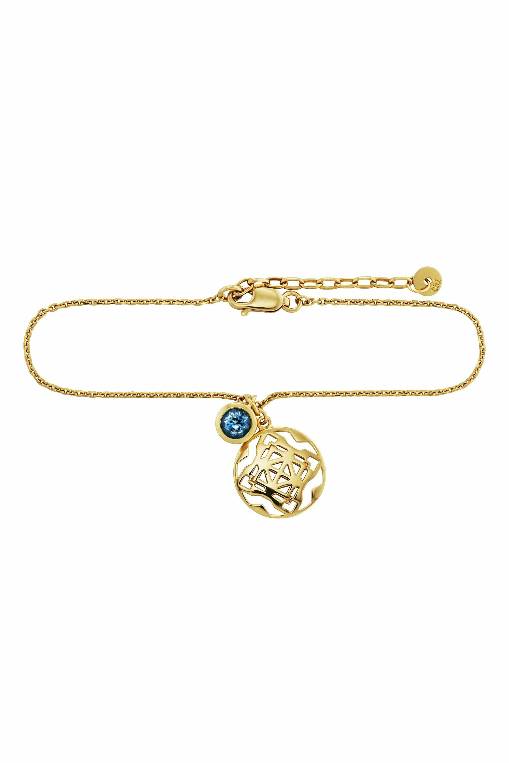 Armband 925/- Sterling Silber vergoldet Topas 41183848857694 – Bild 2