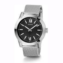 Guess Herren Armbanduhr Crescent silber, schwarz 44 mm GW0629G1 Guess Herren Armbanduhr Crescent silber, schwarz 44 mm GW0629G1