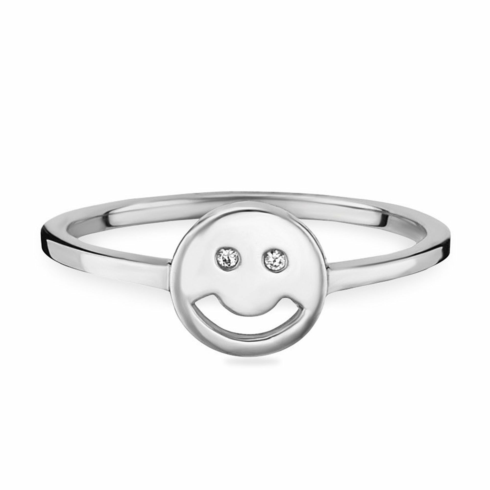 Ring 925 Sterling Silber rhodiniert Smile 41184117096542 Ring 925 Sterling Silber rhodiniert Smile 41184117096542