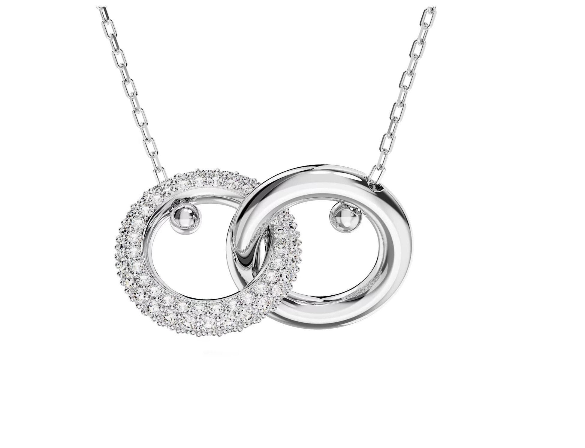 Swarovski Damen Halskette Dextera verbundene Ringe Silber 5670251 Swarovski Damen Halskette Dextera verbundene Ringe Silber 5670251
