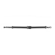 Philipp Plein Herren Armband Leder Edelstahl 3D Skull Philipp Plein Herren Armband Leder Edelstahl 3D Skull