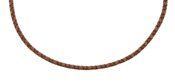 Ernstes Design Damen Lederhalsreif 50cm Braun LG4C-HB-50 Ernstes Design Damen Lederhalsreif 50cm Braun LG4C-HB-50