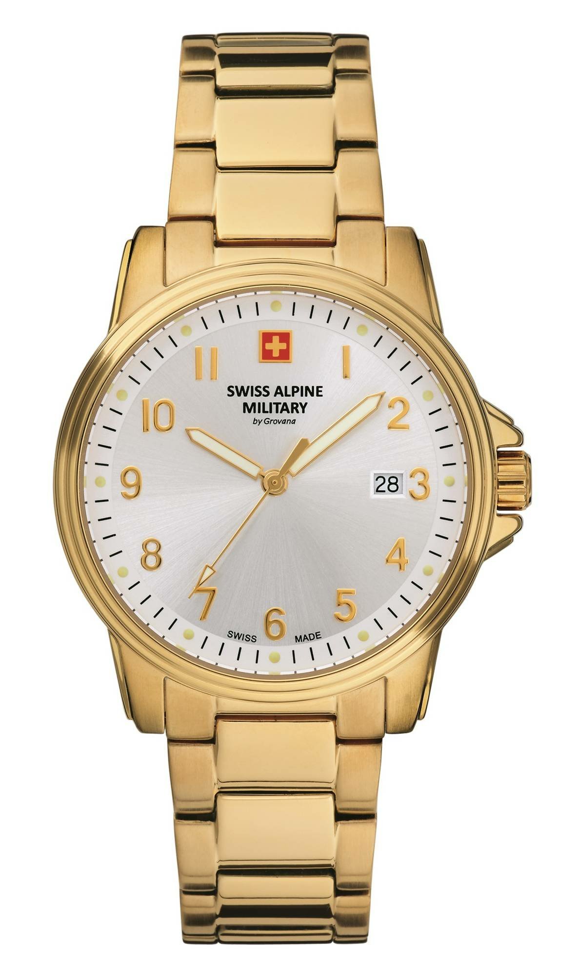 Swiss Alpine Military Herren Armbanduhr 40 mm Armband Edelstahl 7011.1112 Swiss Alpine Military Herren Armbanduhr 40 mm Armband Edelstahl 7011.1112