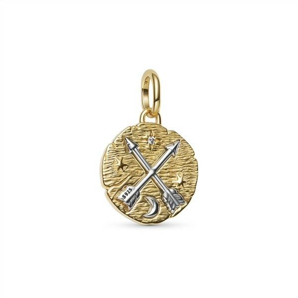 Pandora Medaillon Anhänger Zweifarbig Gekreuzte Pfeile 764081C01 Pandora Medaillon Anhänger Zweifarbig Gekreuzte Pfeile 764081C01