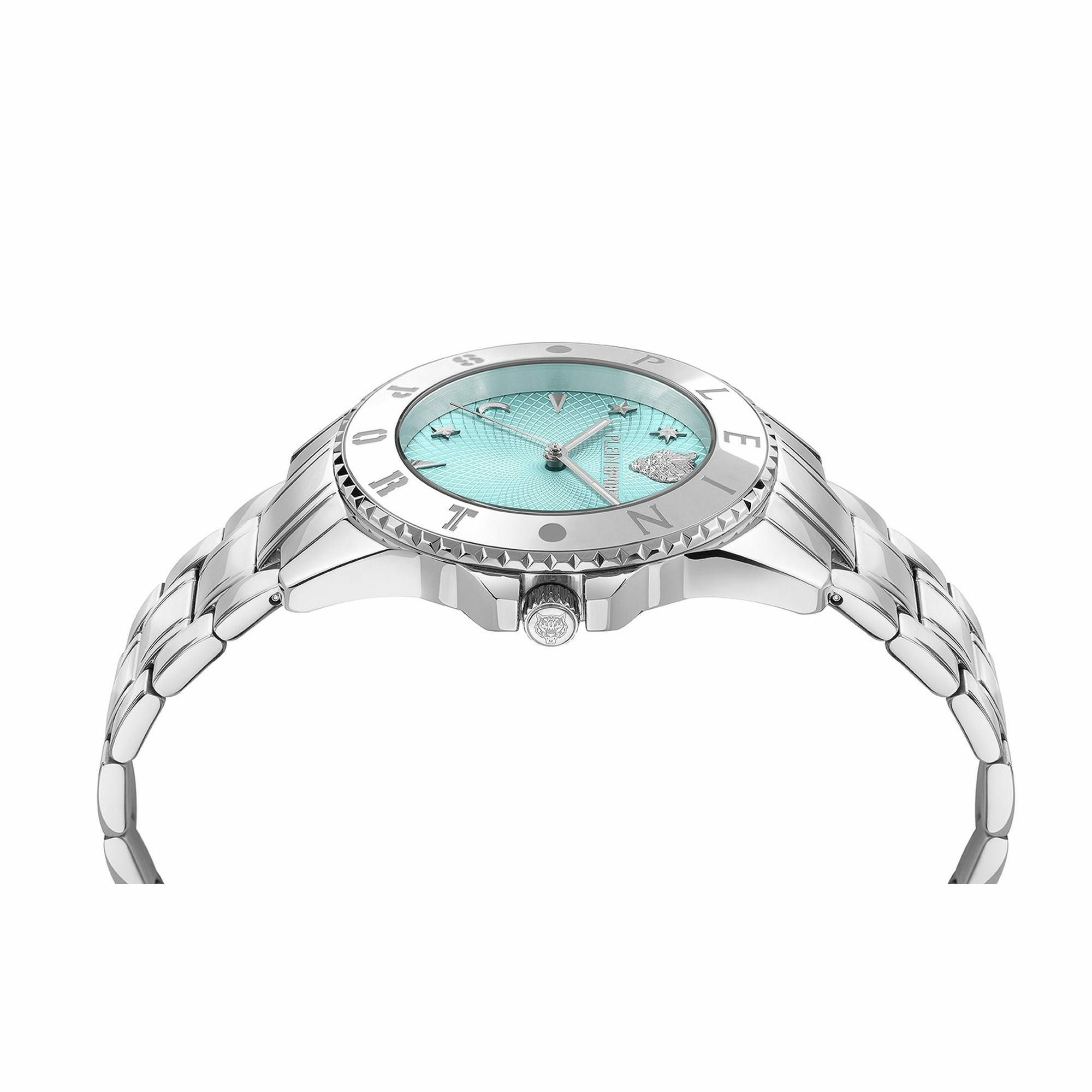 Plein Sport Damenuhr Glam PSKBA1525 Silber Blau – Bild 2